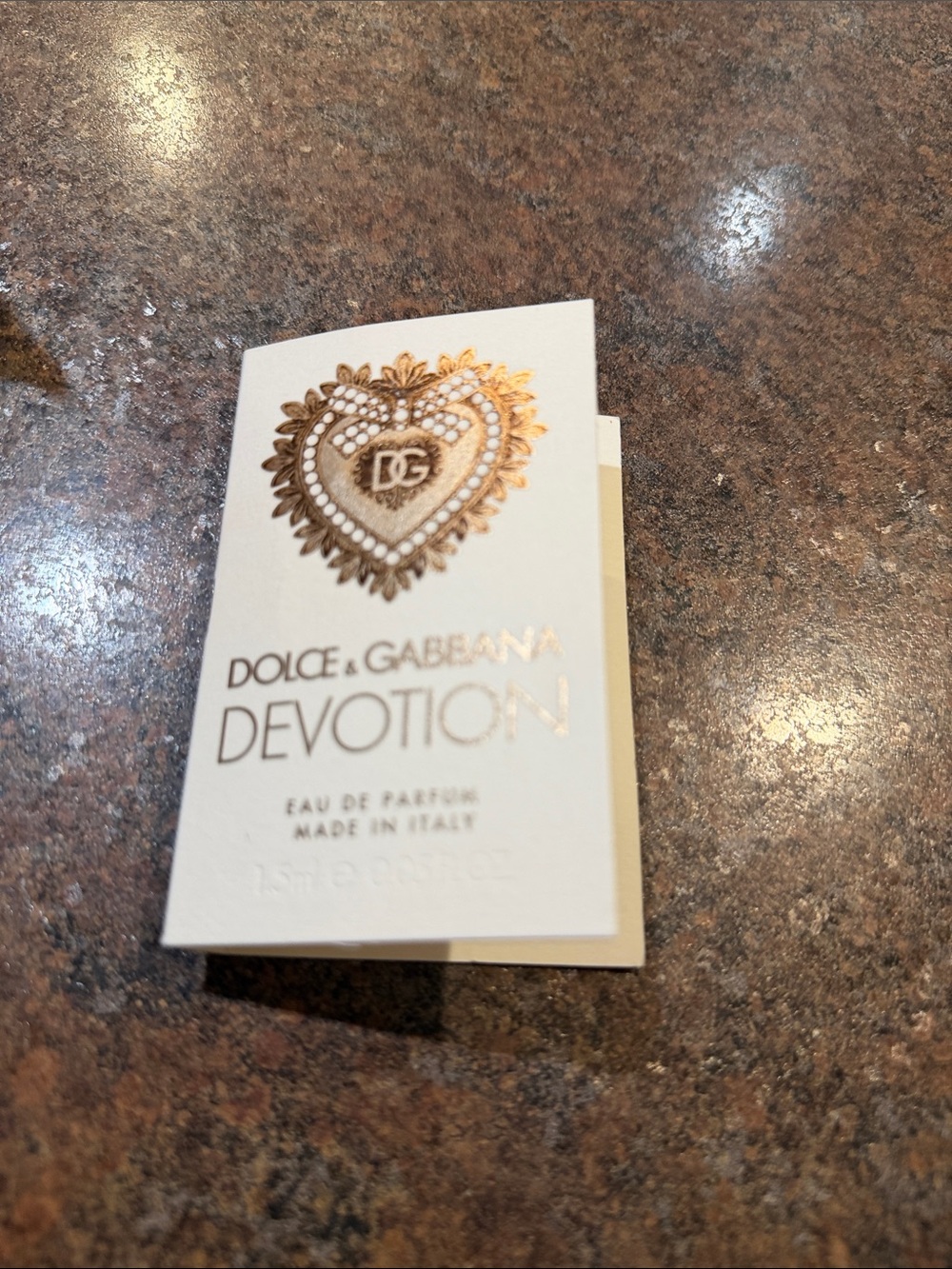5/$25.00 Dolce & Gabbana devotion Sample travel perfume
